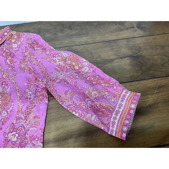 Robert Graham Womens Pink Western Button Up Shirt Size Small - Picture 5 of 11